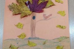 rysunek jesiennego drzewa